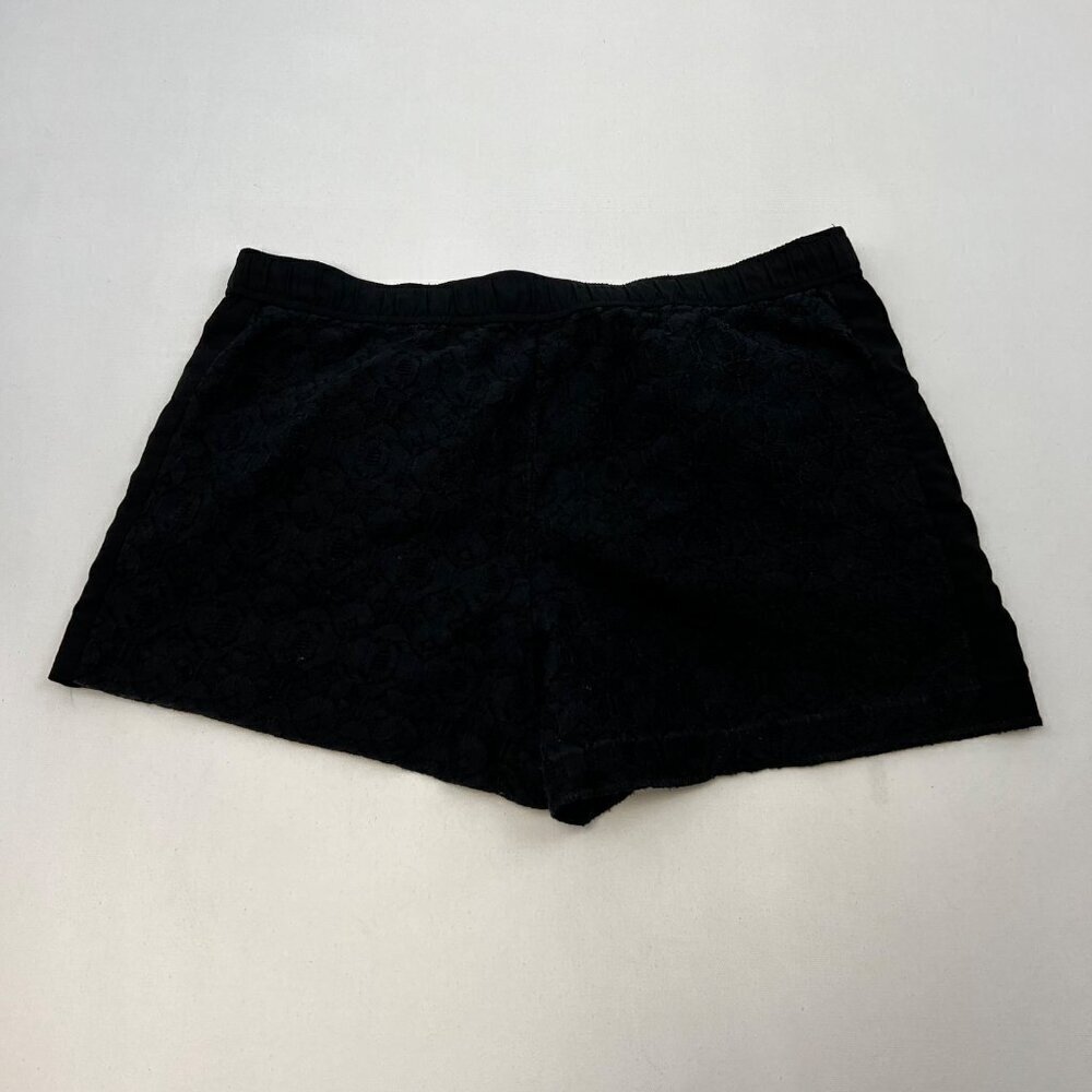 Ann Taylor Loft Women’s Drawstring Lace Shorts Black Size 8 Petite Pockets - Picture 7 of 9